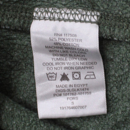 Levi's Men's Green Pullover Hoodie Size S Graphic Fleece Sweatshirt