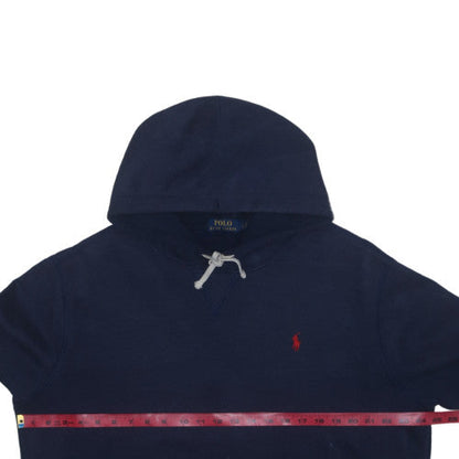 Polo Ralph Lauren Men's Navy Blue Hoodie Large Cotton Blend