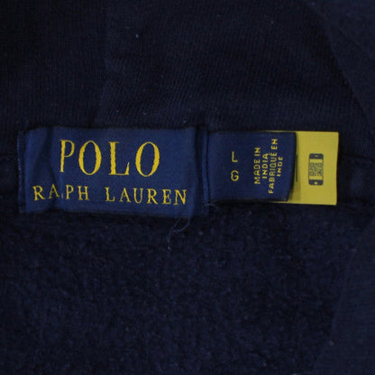 Polo Ralph Lauren Men's Navy Blue Hoodie Large Cotton Blend