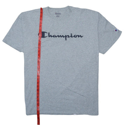 Champion Men's Grey 2XL Authentic Athleticwear Cotton T-Shirt