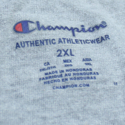 Champion Men's Grey 2XL Authentic Athleticwear Cotton T-Shirt