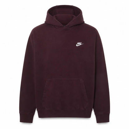 Nike Mens Brown Pullover Hoodie L Regular Fit Fleece Sweatshirt