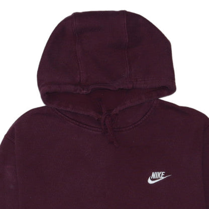 Nike Mens Brown Pullover Hoodie L Regular Fit Fleece Sweatshirt