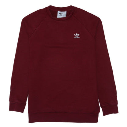 Adidas Men's Red Crew Neck Pullover Sweatshirt Size M