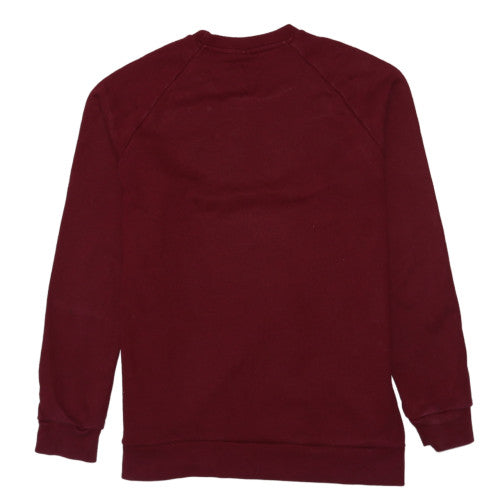 Adidas Men's Red Crew Neck Pullover Sweatshirt Size M