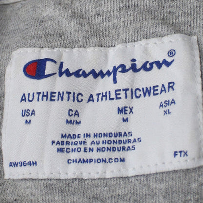 Champion Men's Black Pullover Hoodie M Regular Fit Logo Fleece