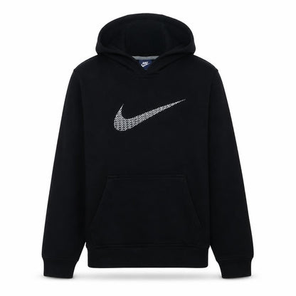 Nike Men’s Black Pullover Hoodie Fleece Logo Sweatshirt Size M