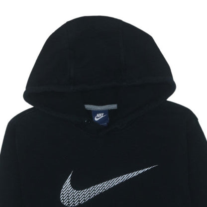 Nike Men’s Black Pullover Hoodie Fleece Logo Sweatshirt Size M