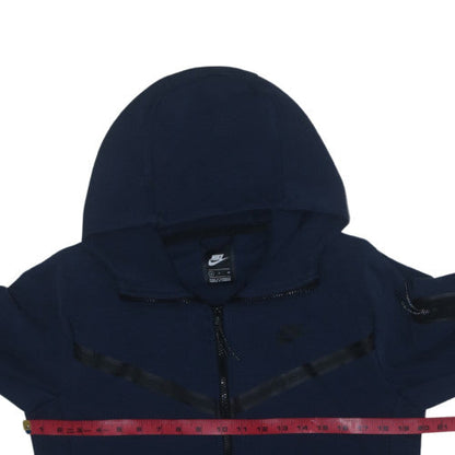 Nike Men's Blue Full Zip Hoodie Size S Regular Fit Fleece