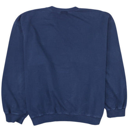 Lacoste Womens Navy Crew Neck Cotton Sweatshirt Size 10 Classic Fit