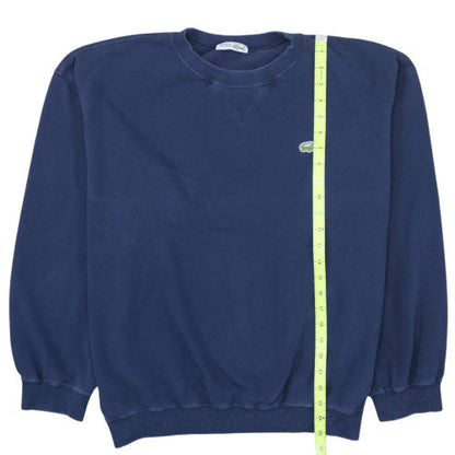 Lacoste Womens Navy Crew Neck Cotton Sweatshirt Size 10 Classic Fit