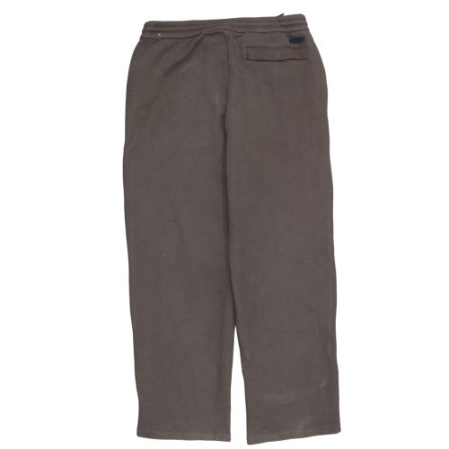 Nike Men's Brown Fleece Sweatpants M Regular Fit Drawstring Activewear Trousers