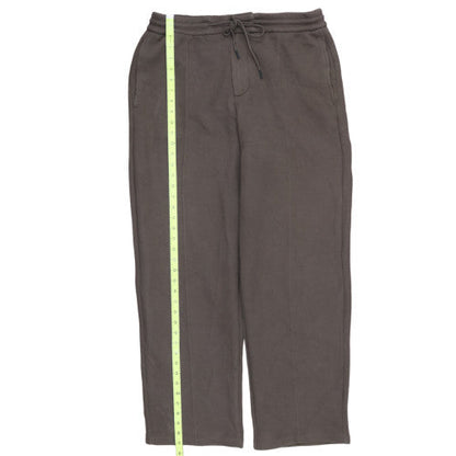 Nike Men's Brown Fleece Sweatpants M Regular Fit Drawstring Activewear Trousers