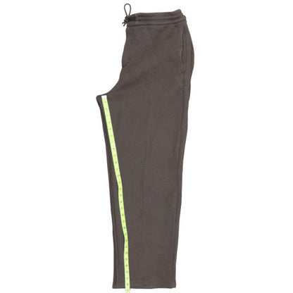 Nike Men's Brown Fleece Sweatpants M Regular Fit Drawstring Activewear Trousers