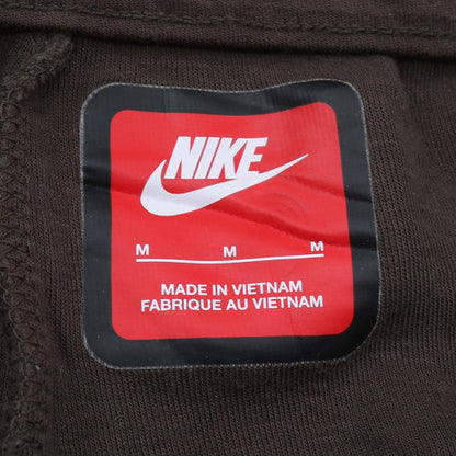 Nike Men's Brown Fleece Sweatpants M Regular Fit Drawstring Activewear Trousers