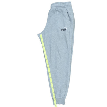 Puma Men's Grey Fleece Jogger Trousers Size L Regular Fit