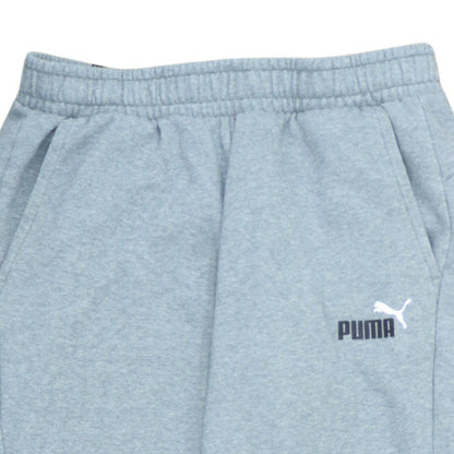 Puma Men's Grey Fleece Jogger Trousers Size L Regular Fit