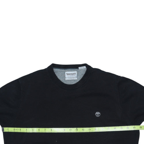 Timberland Men's Black Cotton Crew Neck Pullover Jumper M