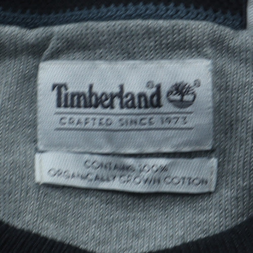 Timberland Men's Black Cotton Crew Neck Pullover Jumper M