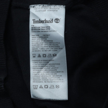 Timberland Men's Black Cotton Crew Neck Pullover Jumper M