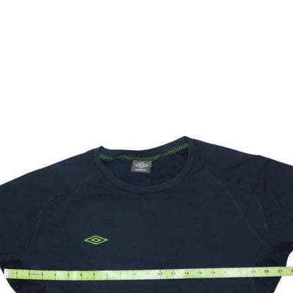 Umbro Men's Black Short Sleeve Crew Neck Sports T-Shirt Size M
