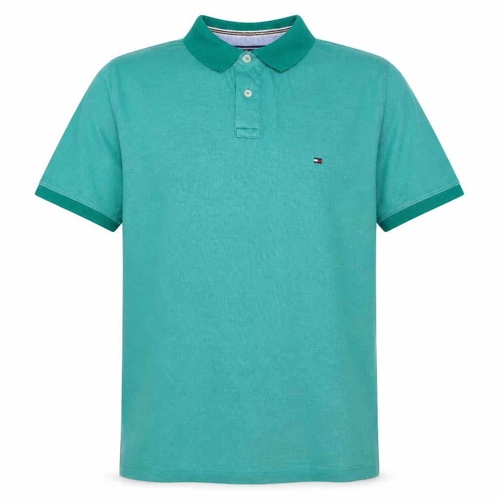 Tommy Hilfiger Men's Green Slim Fit Polo Shirt Size L