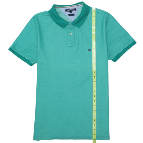 Tommy Hilfiger Men's Green Slim Fit Polo Shirt Size L