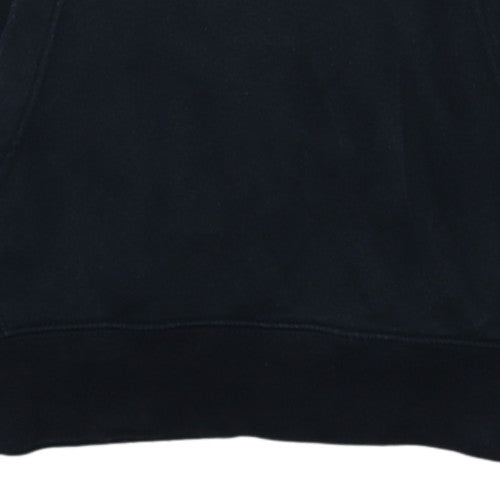 Nike Men's Black Small Pullover Hoodie with Logo Design