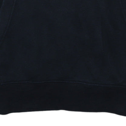 Nike Men's Black Small Pullover Hoodie with Logo Design