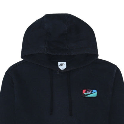 Nike Men's Black Small Pullover Hoodie with Logo Design