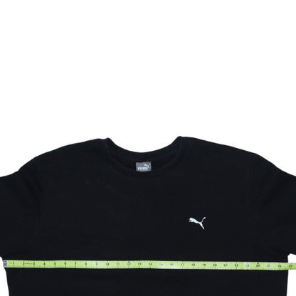 Puma Mens Black XL Crew Neck Pullover Sweatshirt Logo Print