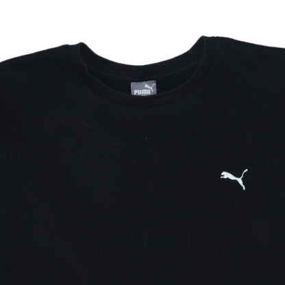 Puma Mens Black XL Crew Neck Pullover Sweatshirt Logo Print