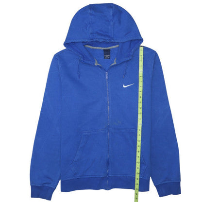 Nike Men's Blue Full Zip Hoodie XL Sports Cotton Fleece