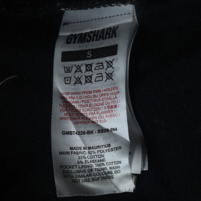 Gymshark Men's Black Slim Fit Joggers S Stretch Activewear Trousers