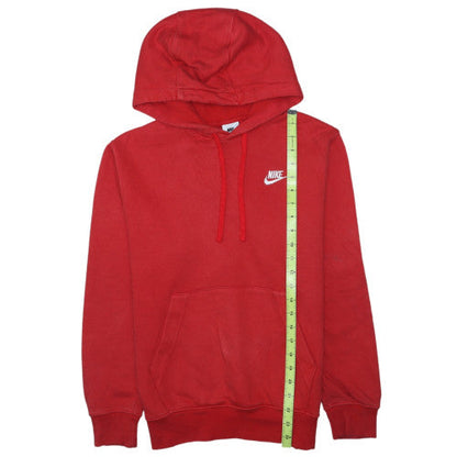 Nike Men's Red XS Pullover Fleece Hoodie with Logo