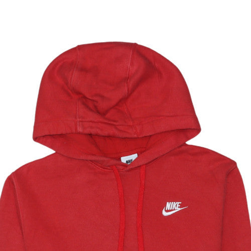 Nike Men's Red XS Pullover Fleece Hoodie with Logo