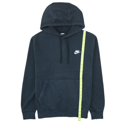 Nike Men's Black Pullover Hoodie M Fleece Logo Sportswear