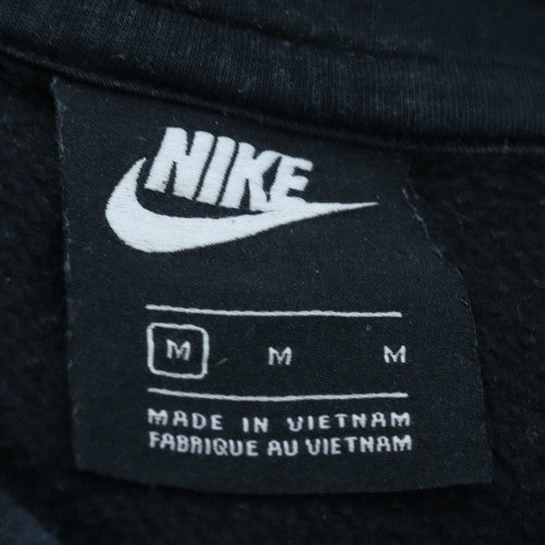 Nike Men's Black Pullover Hoodie M Fleece Logo Sportswear