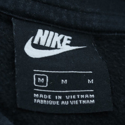 Nike Men's Black Pullover Hoodie M Fleece Logo Sportswear