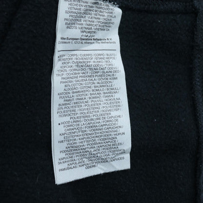 Nike Men's Black Pullover Hoodie M Fleece Logo Sportswear