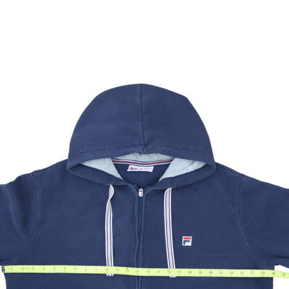 FILA Men’s Blue Full Zip Hoodie XL Cotton Blend Sportswear