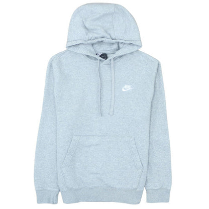 Nike Men's Grey Pullover Hoodie Size M Embroidered Logo Fleece