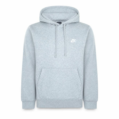 Nike Men's Grey Pullover Hoodie Size M Embroidered Logo Fleece