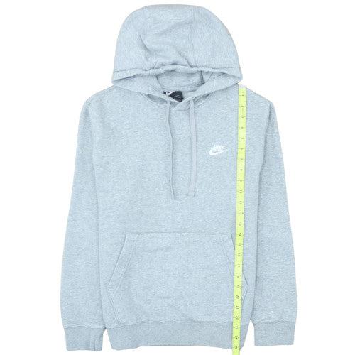 Nike Men's Grey Pullover Hoodie Size M Embroidered Logo Fleece