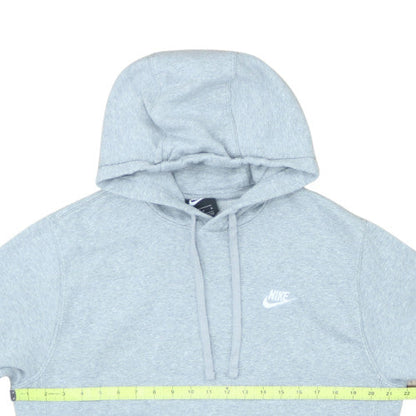 Nike Men's Grey Pullover Hoodie Size M Embroidered Logo Fleece