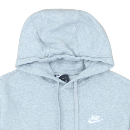 Nike Men's Grey Pullover Hoodie Size M Embroidered Logo Fleece