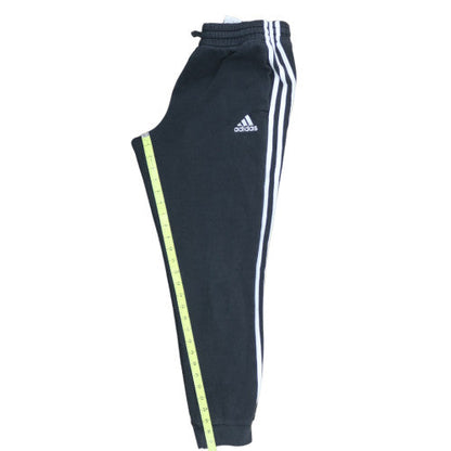 Adidas Men’s Black Jogger Trousers Size S Fleece Activewear