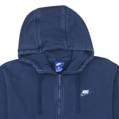 Nike Mens Blue Full Zip Hoodie XL Cotton Blend Casual Jacket