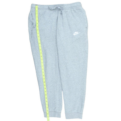 Nike Mens Grey Jogger Fleece Sweatpants L Regular Fit Activewear