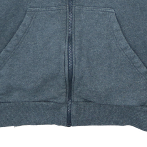 Adidas Mens Grey Full Zip Hoodie L Sportswear Fleece